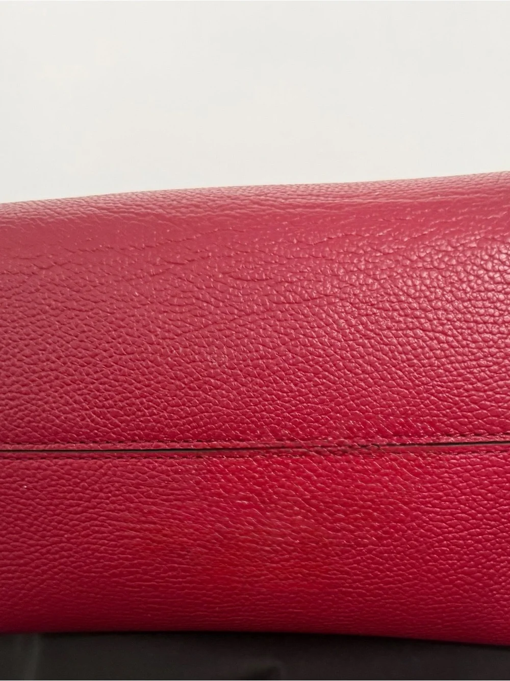 Well loved Michael Kors Burgundy Leather Tote with Snake-Print Wallet